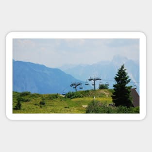 Landscape on Monte Zoncolan Sticker